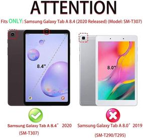 img 3 attached to 📱 Чехол для Samsung Galaxy Tab A 8.4 2020 - Прочный ударопрочный чехол с подставкой для защиты от падений (черный)