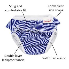 img 1 attached to ImseVimse Ruffle Reusable Diaper Toddler