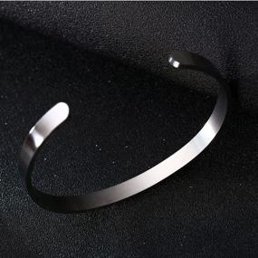 img 1 attached to Stylish BESPMOSP Big Sis Middle Sis Little Sis Sister Cuff Bracelet: Perfect Family and Friend Gift for Women and Girls