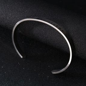 img 2 attached to Stylish BESPMOSP Big Sis Middle Sis Little Sis Sister Cuff Bracelet: Perfect Family and Friend Gift for Women and Girls