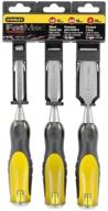 🪓 stanley fatmax chisel set - 16-970, 3 piece логотип