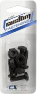 🔩 black nylon license plate fastener by custom accessories 93342 logo