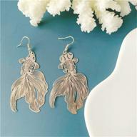 exquisite d.rosse handmade tropical fish goldfish earrings – a fashionable statement for women and girls logo