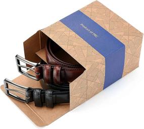 img 3 attached to 👔 Stylish Men's Belt in Mahogany by Gallery Seven: Elevate Your Wardrobe with This Classic Accessory