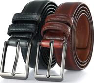 👔 stylish men's belt in mahogany by gallery seven: elevate your wardrobe with this classic accessory logo