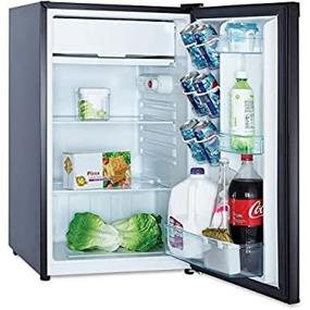 img 3 attached to Avanti AVARM4416B Refrigerator: Glass Shelves, Door Freezer Compartment, Energy Star, 4.4 cu. ft, Black- Defrost Efficiency