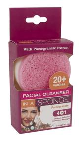 img 2 attached to 🧽 Spongeables Facial Cleanser: Pomegranate, Nourishing Olive Oil Blend, 20+ Washes with Vitamins A and E