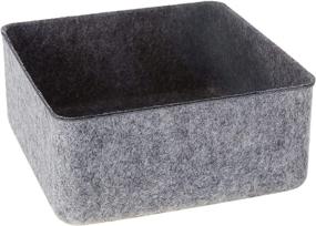 img 4 attached to 📦 Organize in Style: Three By Three Seattle Felt Organizer (Charcoal, 9x9") - 48003