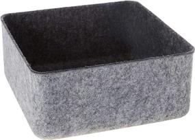 img 2 attached to 📦 Organize in Style: Three By Three Seattle Felt Organizer (Charcoal, 9x9") - 48003