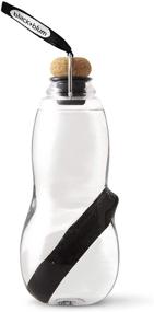 img 4 attached to Black+Blum Eau Good Water Bottle with Binchotan Charcoal Filter | Traditional Japanese Charcoal| Supercharge Hydration | Leak-Proof BPA Free Bottle | Black | 800ml / 27oz