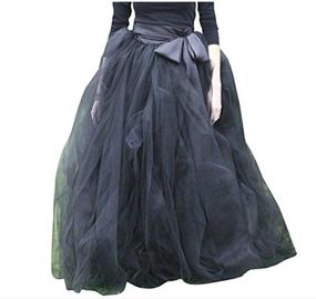 img 4 attached to WDPL Women's A-Line Tulle Ruffles Tutu Ball Gown Skirt: Elegant and Trendy
