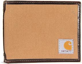 img 4 attached to 👜 Кошелек Carhartt Billfold: Стильный коричневый контраст и прочный дизайн