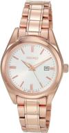 ⌚ seiko women's essentials japanese quartz, rose gold sur630 - stylish timepiece for modern women logo