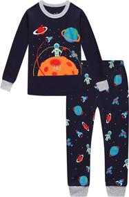 img 3 attached to Christmas Excavator Toddler Pyjamas: Boys' Clothing Perfect for Sleepwear & Robes