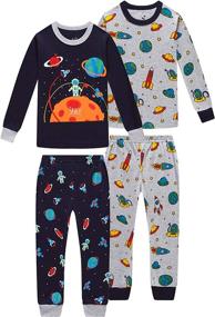 img 4 attached to Christmas Excavator Toddler Pyjamas: Boys' Clothing Perfect for Sleepwear & Robes