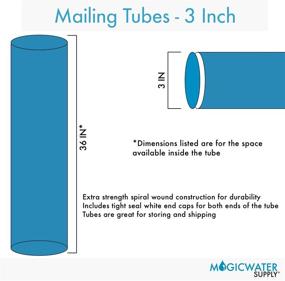 img 2 attached to 📦 Packaging & Shipping Supplies: Mailing Tubes Caps by MagicWater Supply