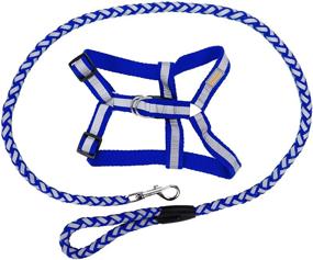 img 3 attached to 🐾 CueCue Pet Reflective Choke-Free Harness and Leash Set: Braided Design