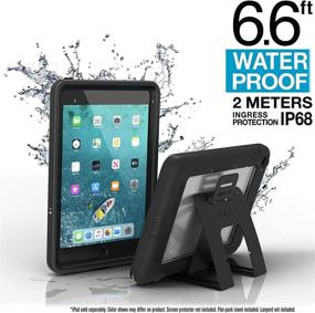 img 4 attached to 📱 Catalyst Case for iPad Mini 5 Edition 2019: Ultimate Full Body Protection, Waterproof 6.6ft, Drop Proof 4ft, Kickstand Included, Touch ID, Built-in Screen Protector – Stealth Black: iPad Mini 5 Case for Kids