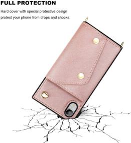 img 1 attached to KIHUWEY IPhone Xr Crossbody Case With Wallet Card Holder Cell Phones & Accessories