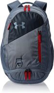 🎒 under armour hustle backpack silver - stylish and functional casual daypacks logo