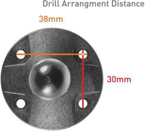 img 1 attached to 🔌 iBOLT 25 мм / 1 дюйм Композитная адаптерная плита AMPS для двойных шаровых держателей - улучшенное SEO