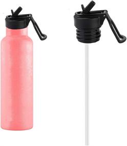 img 2 attached to 🍹 Ultimate Straw Lid: Hydro Flask Standard Mouth Water Bottle Replacement Cap - Fits Simple Modern Narrow Bottles and Most Others