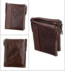 img 2 attached to 🧔 Genuine Leather Blocking Men's Accessories - SHUAINIU Wallet