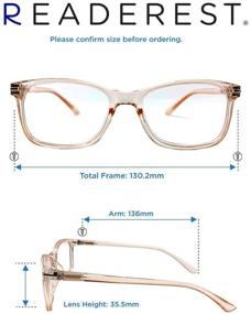 img 1 attached to 👓 Maximize Comfort and Protect Eyes with Readerest Blue Light Blocking Reading Glasses (Blush, 1.50 Magnification)