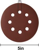 🔸 premium quality 60-piece sanding discs set - 5 inch with 8 holes - hook and loop sandpaper disc - assorted grits: 600/800/1000/1200/1500/2000 - ideal for orbital sanders logo