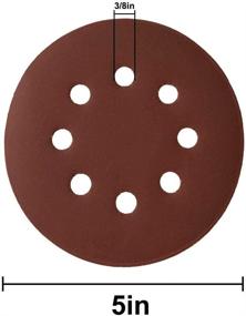 img 4 attached to 🔸 Premium Quality 60-Piece Sanding Discs Set - 5 inch with 8 Holes - Hook and Loop Sandpaper Disc - Assorted Grits: 600/800/1000/1200/1500/2000 - Ideal for Orbital Sanders