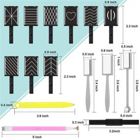 img 2 attached to 🐱 Повысьте уровень своего маникюра с помощью набора инструментов для магнитного покрытия Cat Eye Nail: магнитная палочка с двумя головками от салона, создающая потрясающие 3D-покрытия в 15 стилях