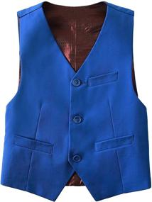 img 3 attached to 👔 Plsily Boys Blazer Formal Dress Wedding Suit Jacket for Boys
