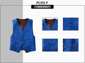 img 1 attached to 👔 Plsily Boys Blazer Formal Dress Wedding Suit Jacket for Boys