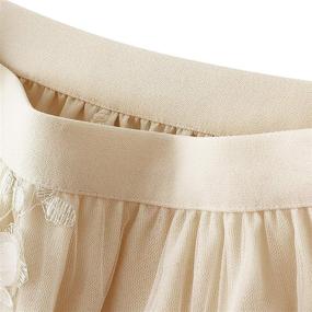 img 2 attached to Elegant Flower Embroidery Evening Apricot Women's Clothing for Skirts