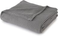 🛏️ soft king size blanket grey, made with 100% cotton by sun yin usa inc. logo