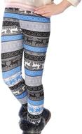 🔥 warm and stylish bjinxn winter printing fleece leggings for girls' clothing logo