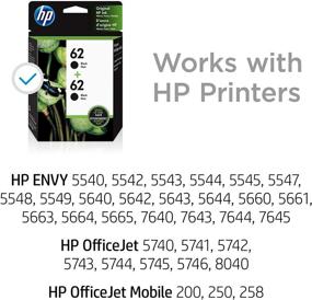 img 3 attached to HP 62 Ink Cartridges - Compatible with HP ENVY & OfficeJet Printers - High-Quality Black Ink - C2P04AN