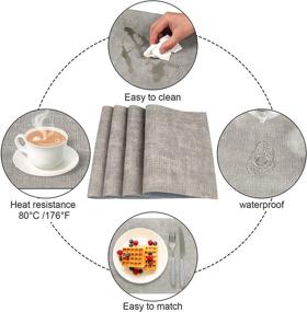 img 1 attached to Ultimate Protection: Resistant Placemats – Waterproof & Non-Slip LQI