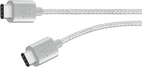 img 2 attached to Belkin USB-IF Certified MIXIT 6-футовый металлический USB-C кабель для зарядки USB-C (USB Type C) (серебристый)