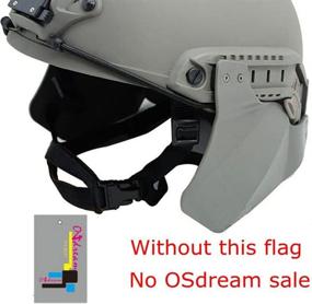 img 2 attached to 🔧 Enhanced OSdream Up-Armor Side Cover with Fast Helmet Rail for Enhanced Helmet Accessories, Innovative Ear Protection for Helmets, Helmet Ear-Bezel Upgrade