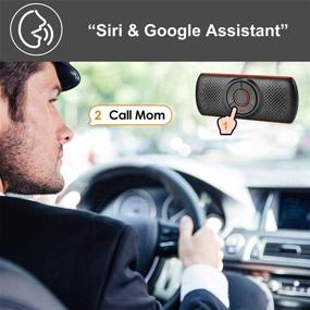 img 2 attached to 🚗 Aigoss Bluetooth Car Speakerphone: Handsfree Talking, Music Receiver & More!