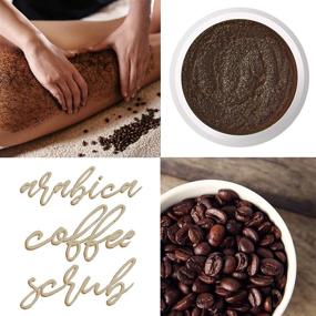img 1 attached to ☕️ Organic Arabica Coffee Body Scrub with Sea Salt, Olive Oil, and Shea Butter - Natural Exfoliator to Moisturize, Reduce Cellulite