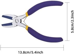 img 2 attached to 🔧 BENECREAT Double Nylon Jaw Wire Forming Pliers with Blue Adhesive Jaws - Ideal for DIY Jewelry Making Hobby Projects (Box Joint Construction)