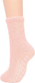 img 2 attached to Winter Women's Fluffy Fleece Sleep Socks - Athletic & Warm, Plush Cozy Socks