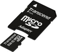 📸 обзор карты памяти transcend microsdhc class 10 на 8 гб логотип