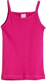 img 4 attached to Sensational City Threads Camisole Spaghetti for Girls: Perfect Tops, Tees & Blouses