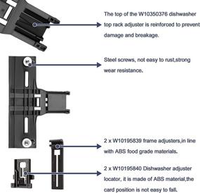 img 1 attached to AMI W10350376 Dishwasher W10195840 Positioner Appliances