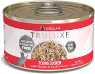 🍗 truluxe cat food, peking ducken with chicken breast & duck breast in gravy, 3oz can (pack of 24), red by weruva логотип