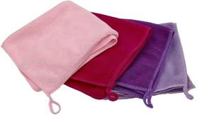 img 2 attached to Набор плюшевых полотенец из микрофибры, ультрамягкие 🌸 и плотные - темно-розовые, светло-розовые, фиолетовые, лавандовые