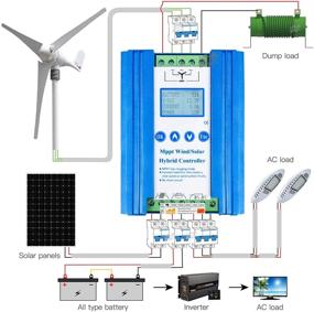 img 2 attached to 🔋 Marsrock Литий Ионный Аккумулятор Ветряной Солнечный Гибридный Контроллер Заряда с Функцией Увеличения Заряда MPPT
